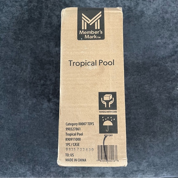 NIB Member's Mark Inflatable Tropical Pool, 5.5' Diameter - Picture 8 of 9